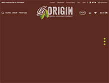 Tablet Screenshot of originchocolate.com.au